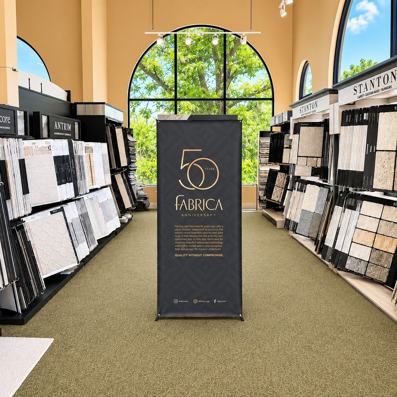Leader Flooring Showroom Fabrica display in Agoura Hills, CA