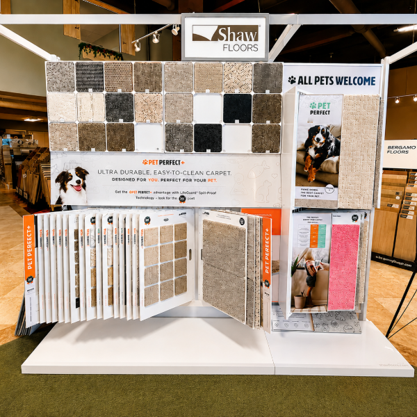 Shaw Floors display at Leader Flooring