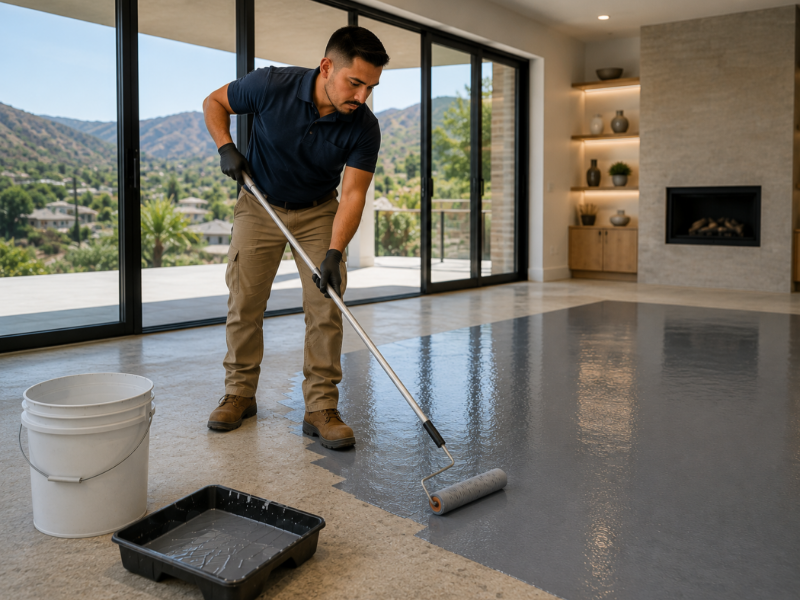 Roll on Moisture barrier for concrete floor
