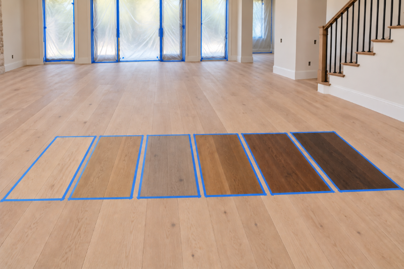 Renovation Floor Stain Samples