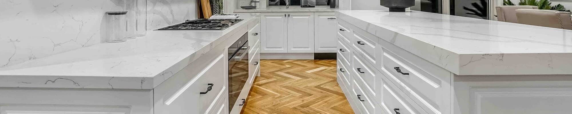 New hardwood flooring installed in a bright West Hills, CA home